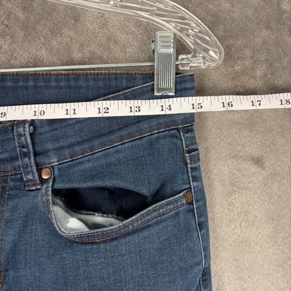 Eileen Fisher Organic Cotton Straight Leg Jeans Women’s 4 Blue Minimalist - Picture 3 of 7